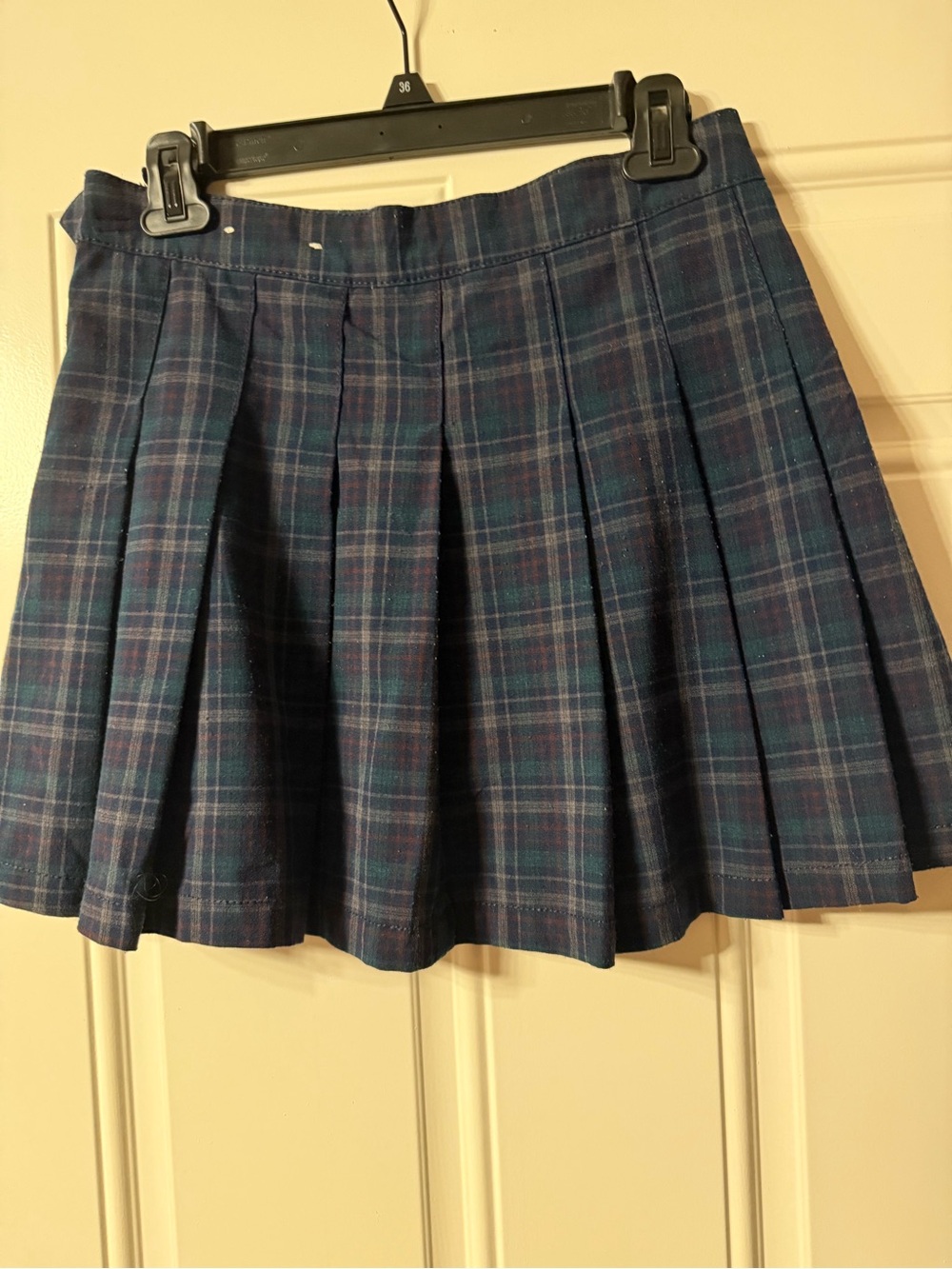 American Eagle Plaid Pleated Mini Skirt